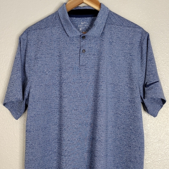 Nike Men's Blue Comfort Fit Short Sleeve Athletic Golf Polo Shirt Sz L - Picture 5 of 13